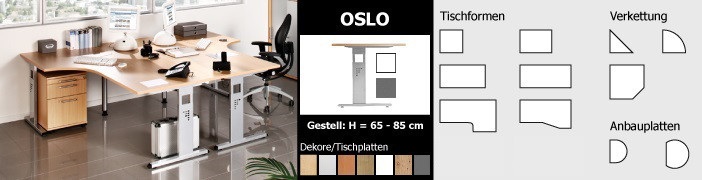 Schreibtisch-Serie Oslo